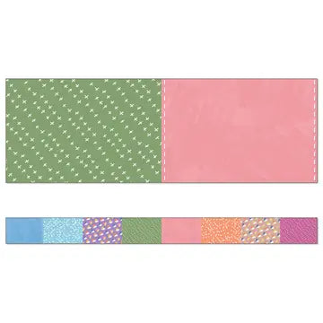 PATCHWORK STRAIGHT BULLETIN BORDER 36'