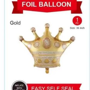 36" CROWN MYLAR GOLD