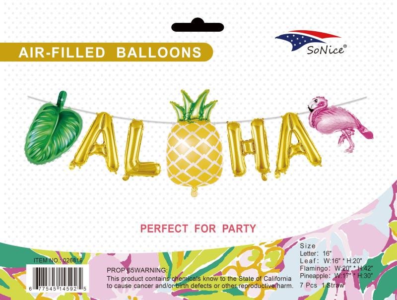 ALOHA BALLOON BANNER
