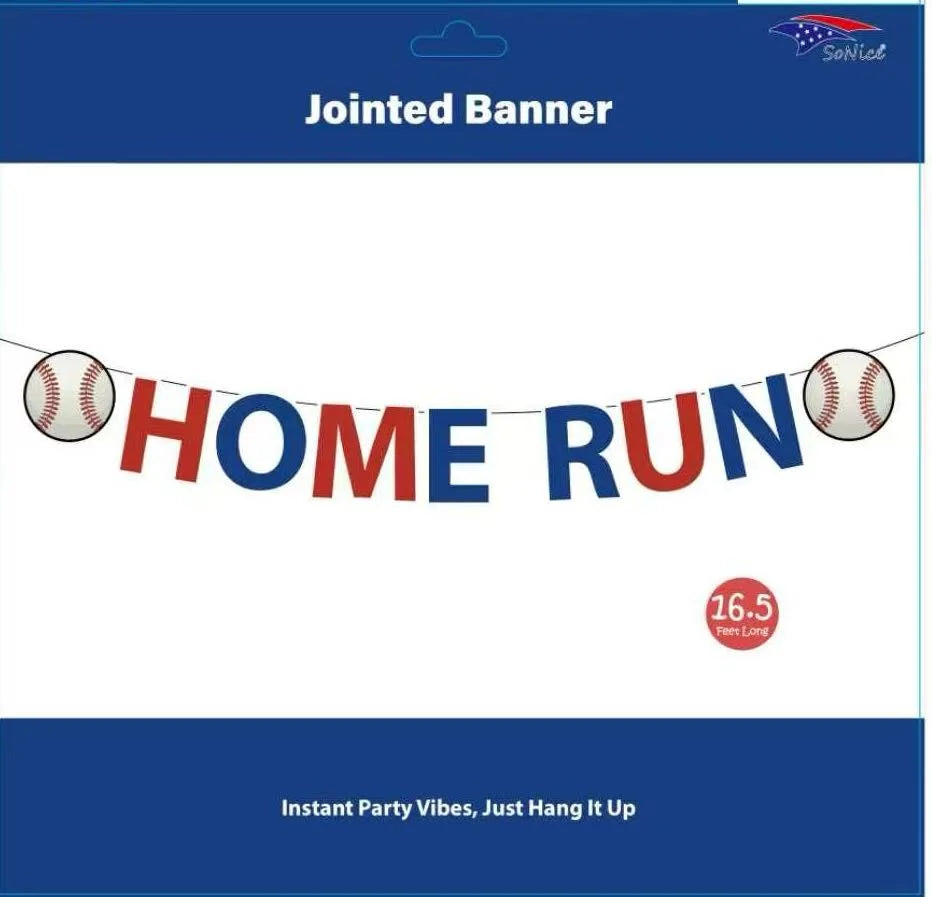 LARGE HOME RUN BASEBALL BANNER