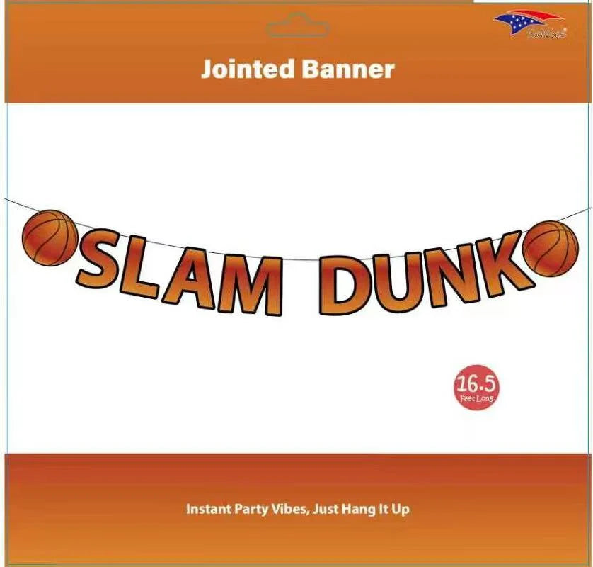 LARGE SLAM DUNK BASKETBALL BANNER