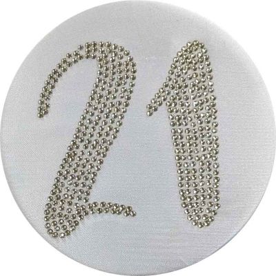 WHITE GOLD BADGE & TABLE DECOR