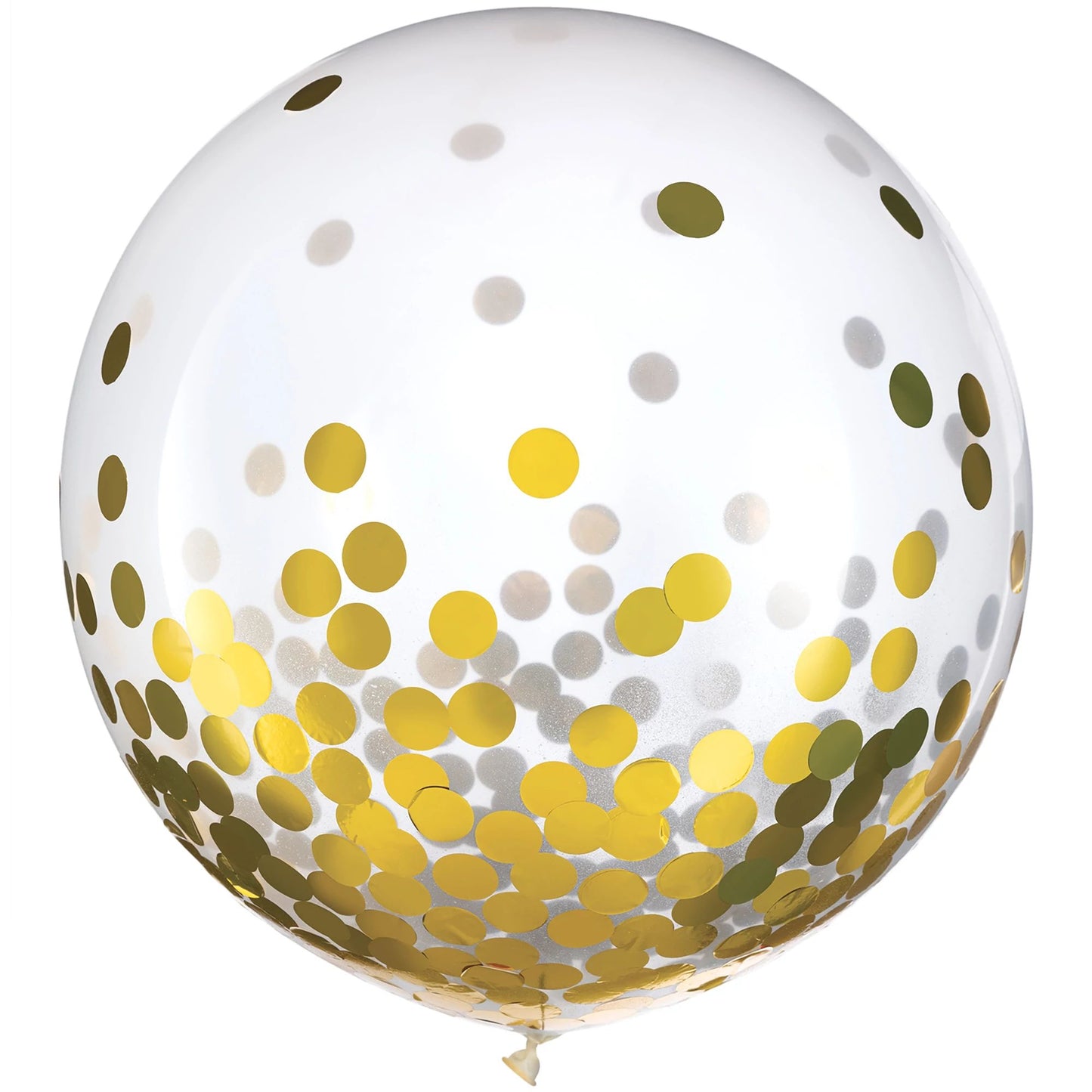 GOLD FOIL CONFETTI 24" LATEX