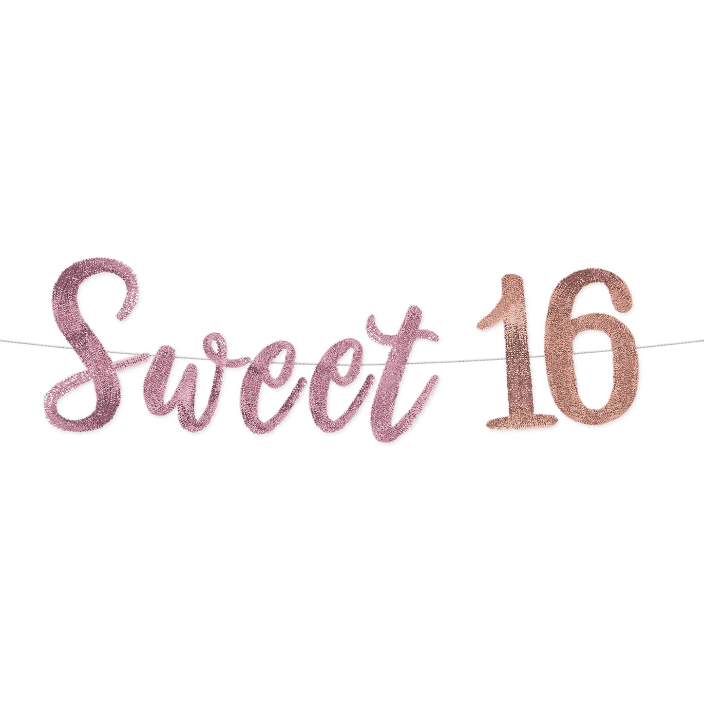 SWEET 16 SEQUIN BANNER