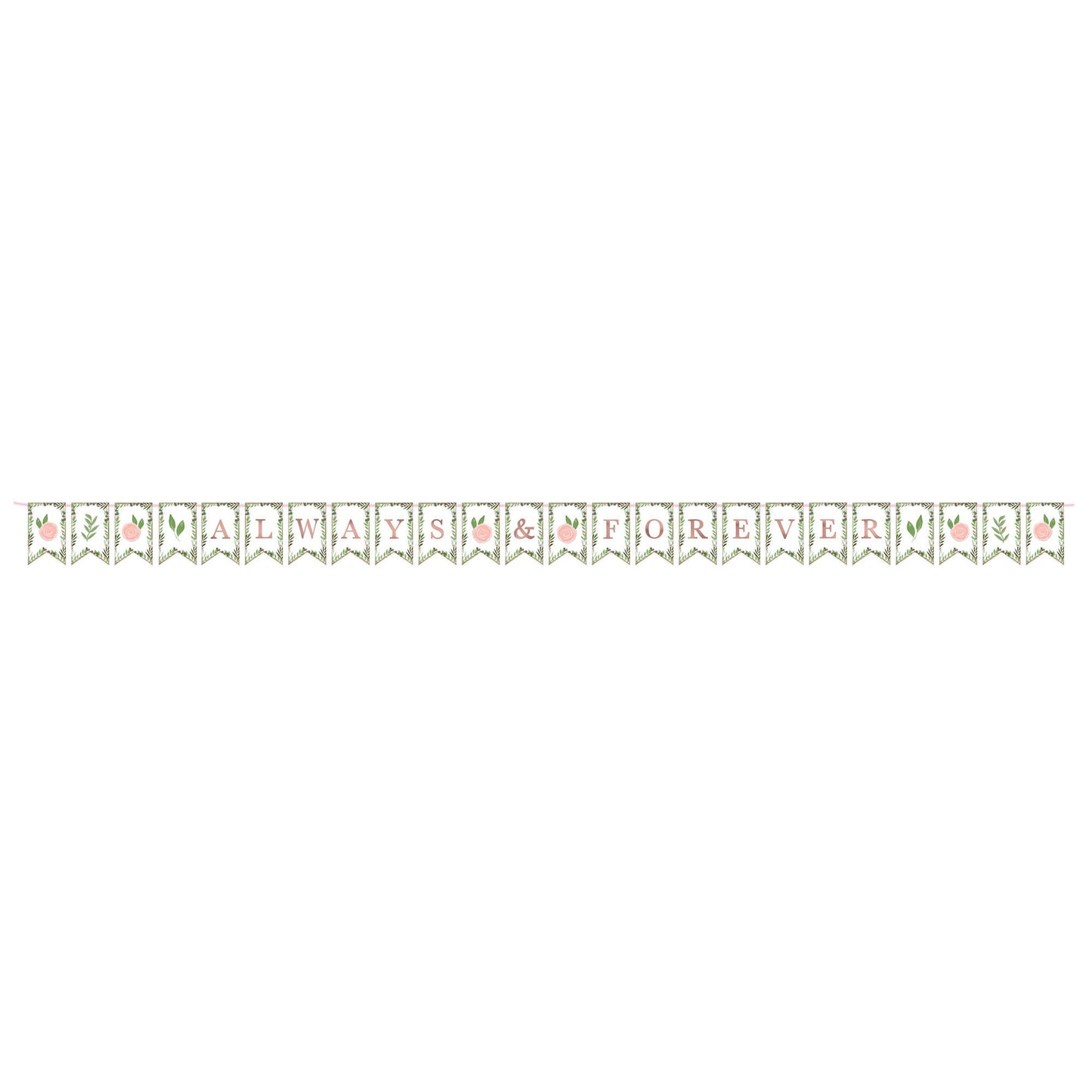LOVE AND LEAVES PENNANT BANNER