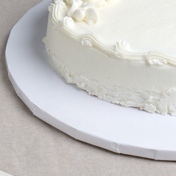 14" WHITE ROUND CAKE DRUM