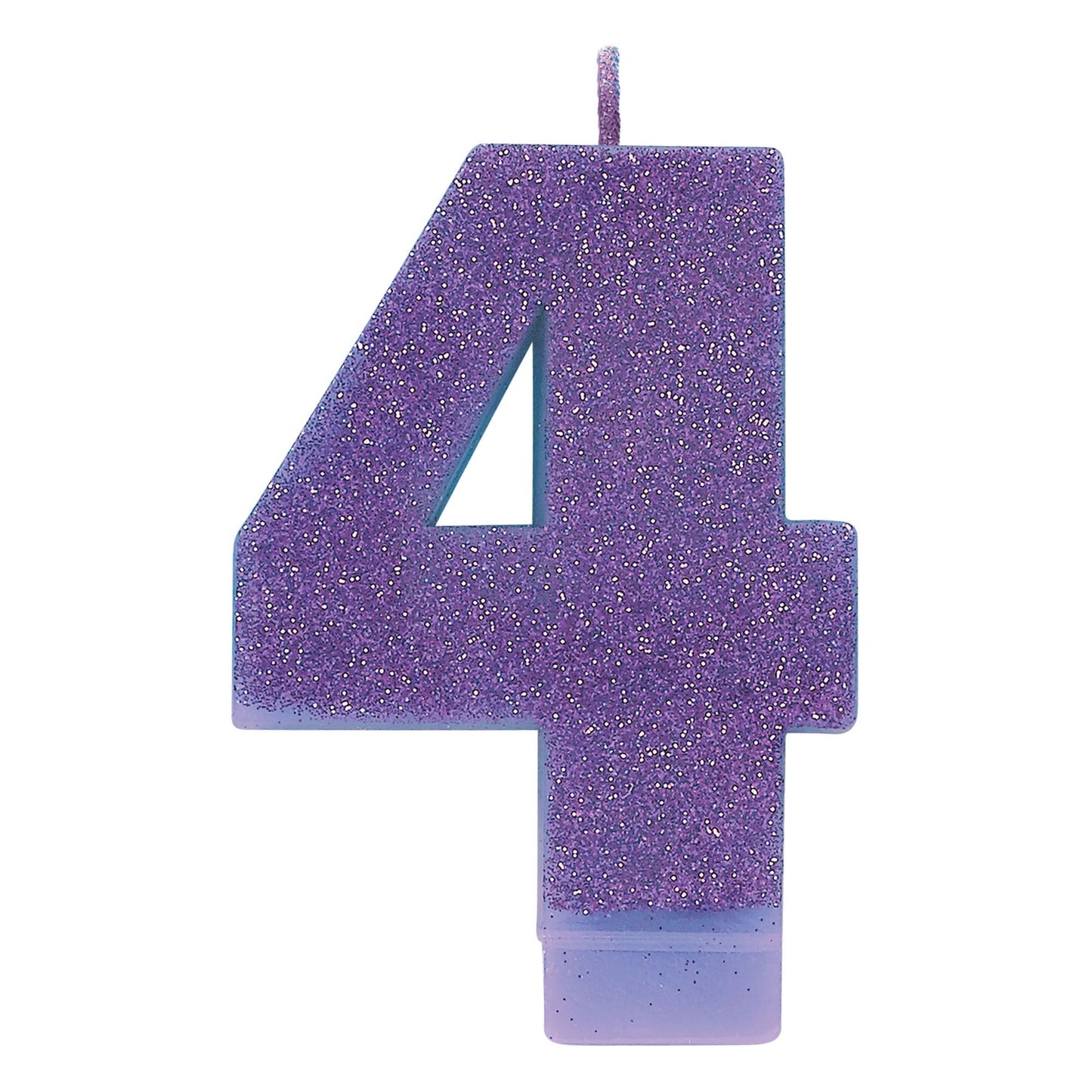 GLITTER # 4 PURPLE CANDLE