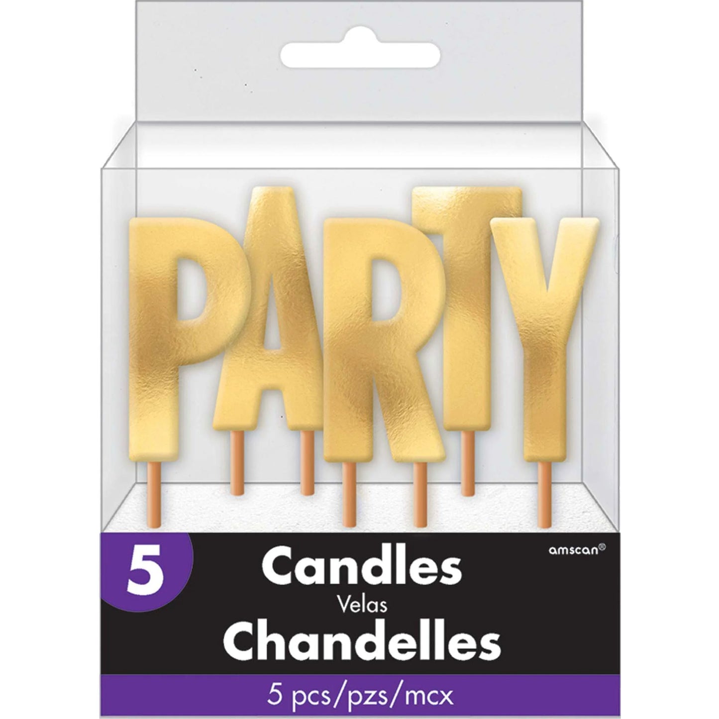 PICK PARTY CANDLES GOLD