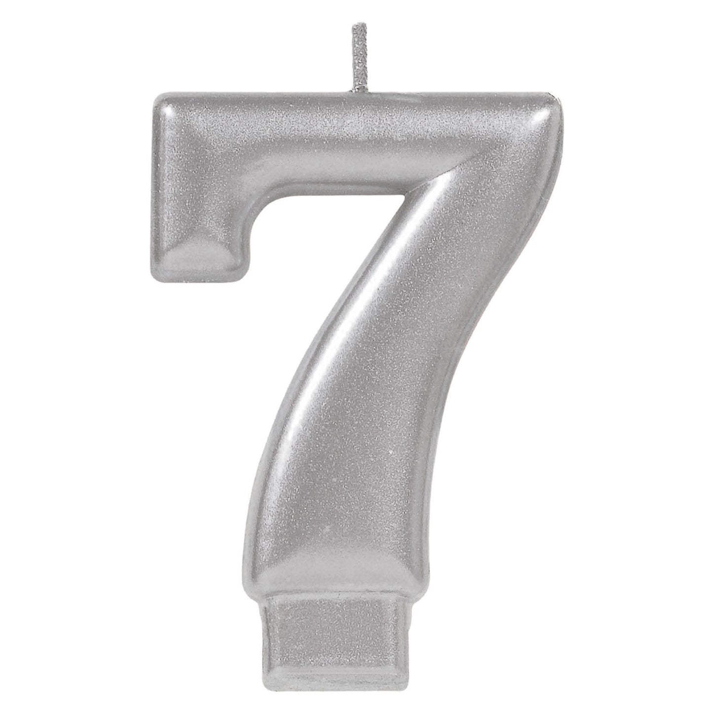 METALLIC SILVER # 7 CANDLE