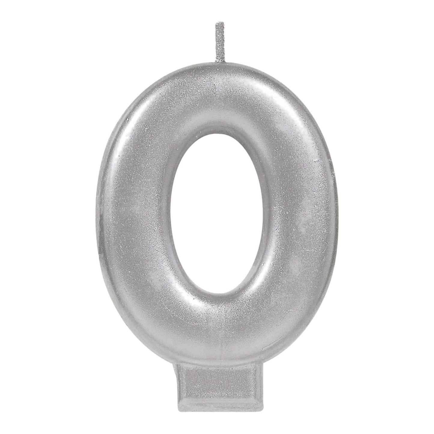 METALLIC SILVER CANDLE #0