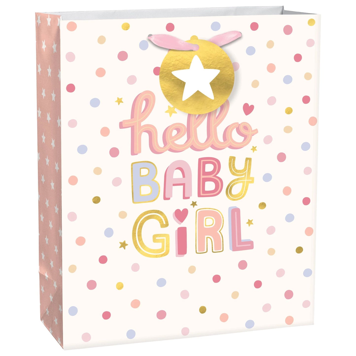 GIRL DOTS LARGE GIFT BAG