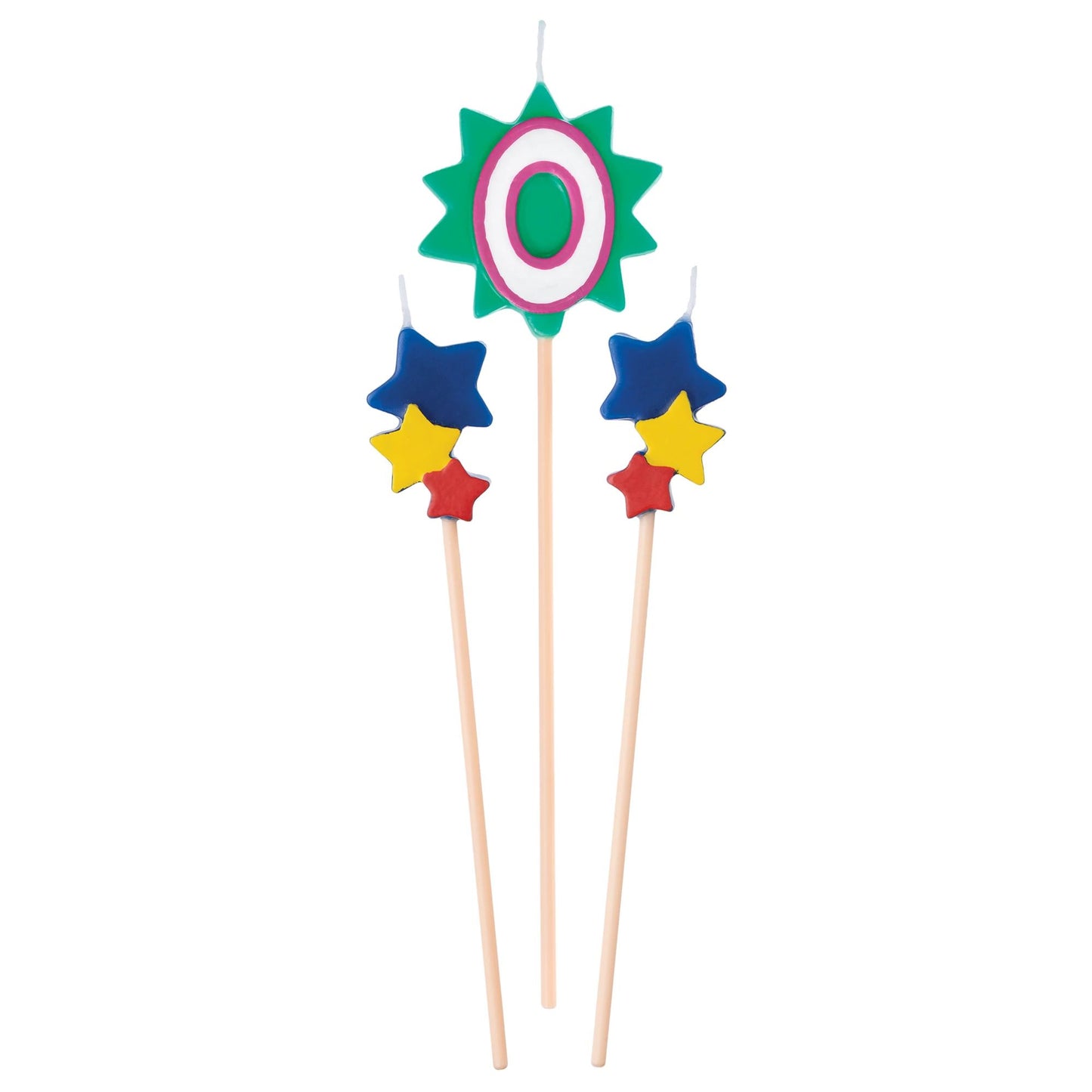 BDAY PICK STAR CANDLE #0
