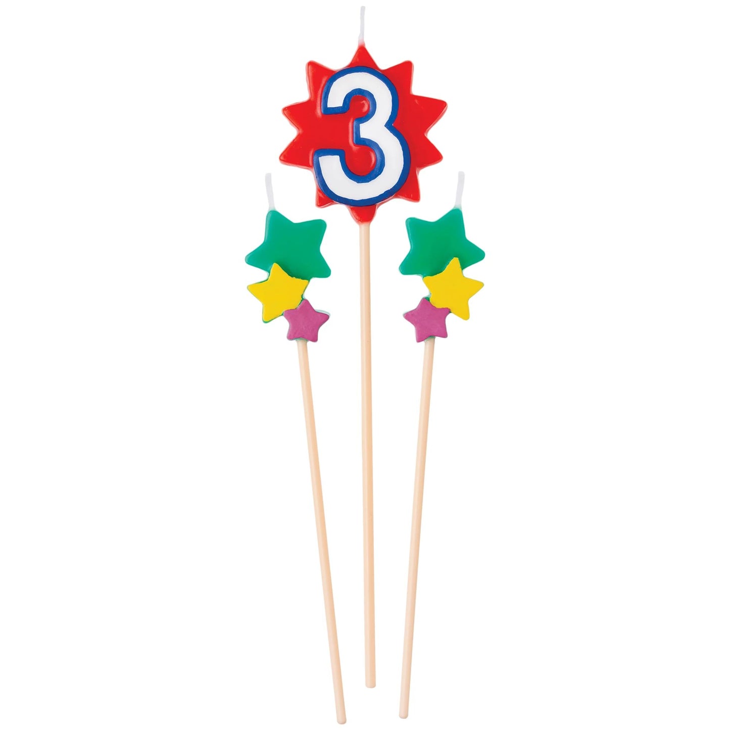 BDAY PICK STAR CANDLE #3