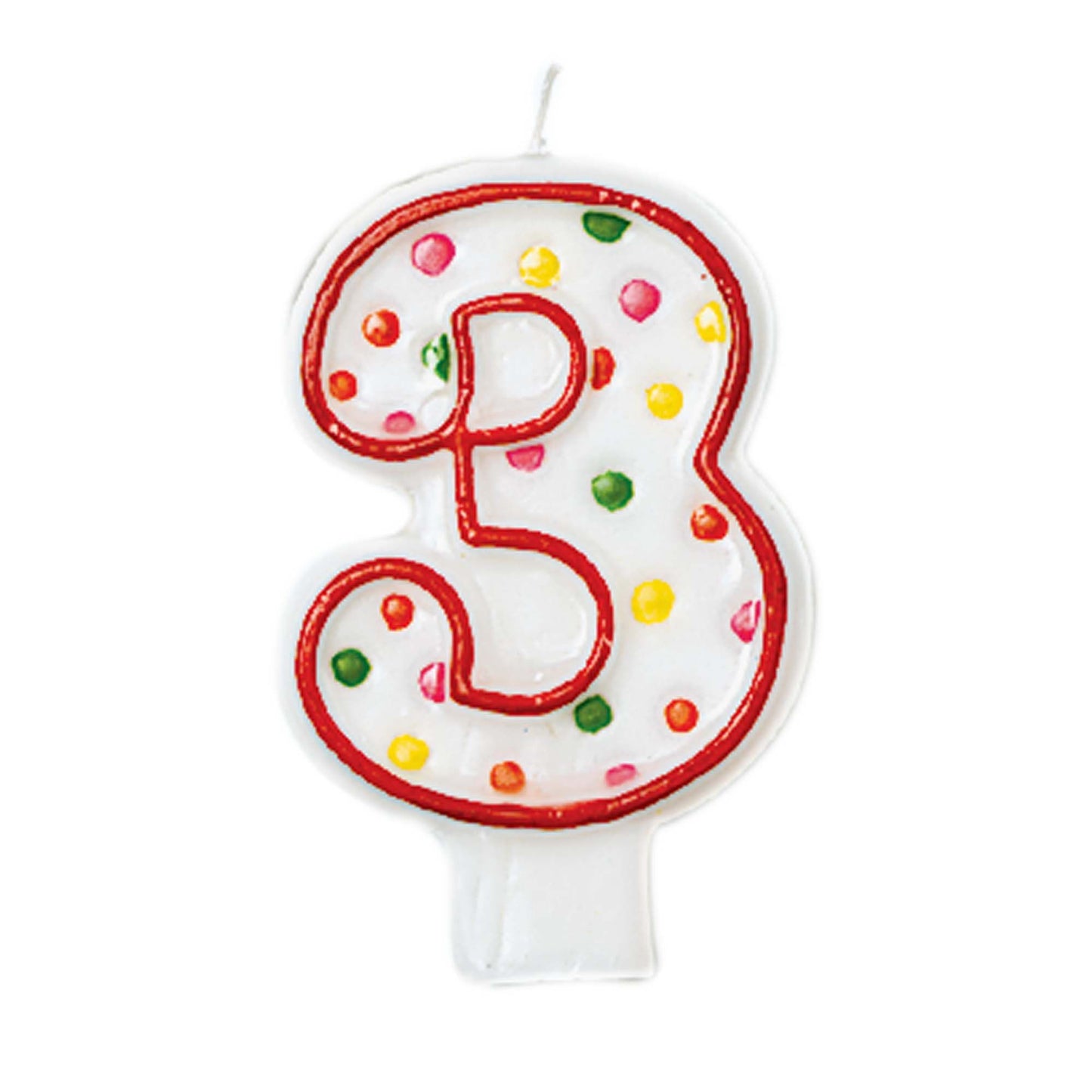 POLKA DOTS BIRTHDAY CANDLE #3