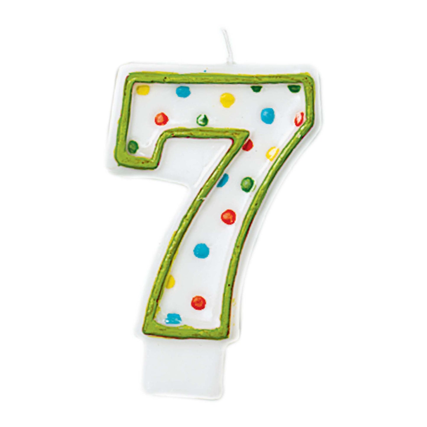 POLKA DOTS BIRTHDAY CANDLE #7