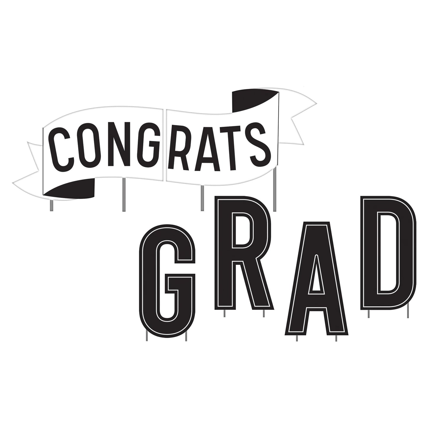 CONGRATS GRAD YARD SIGN