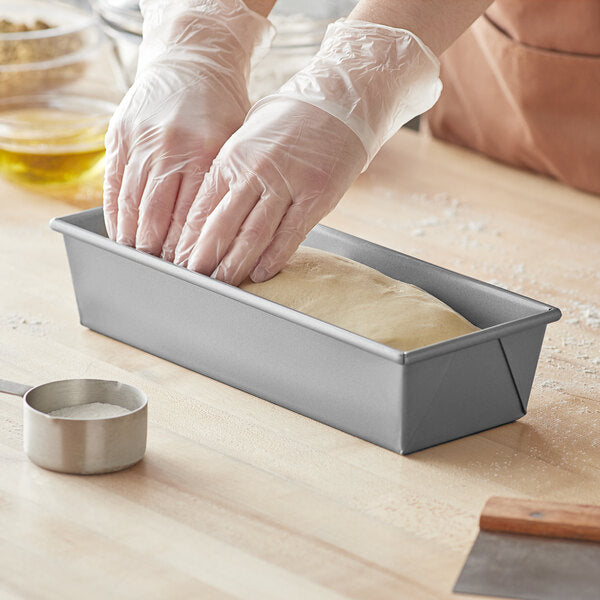 GLAZED ALUMINIZED STEEL LOAF PAN 12.25X4.5X2.75"