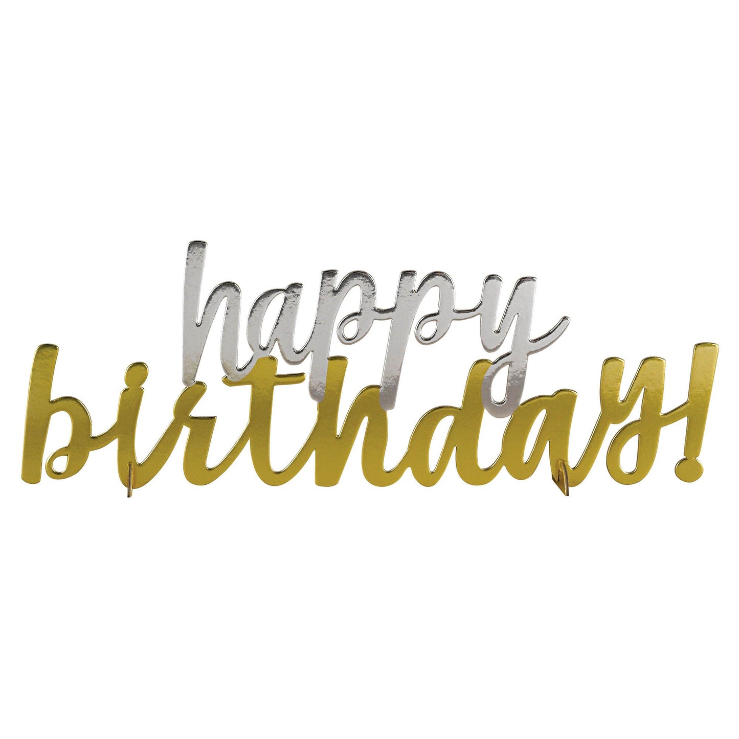 SILVER/GOLD FOIL CENTERPIECE