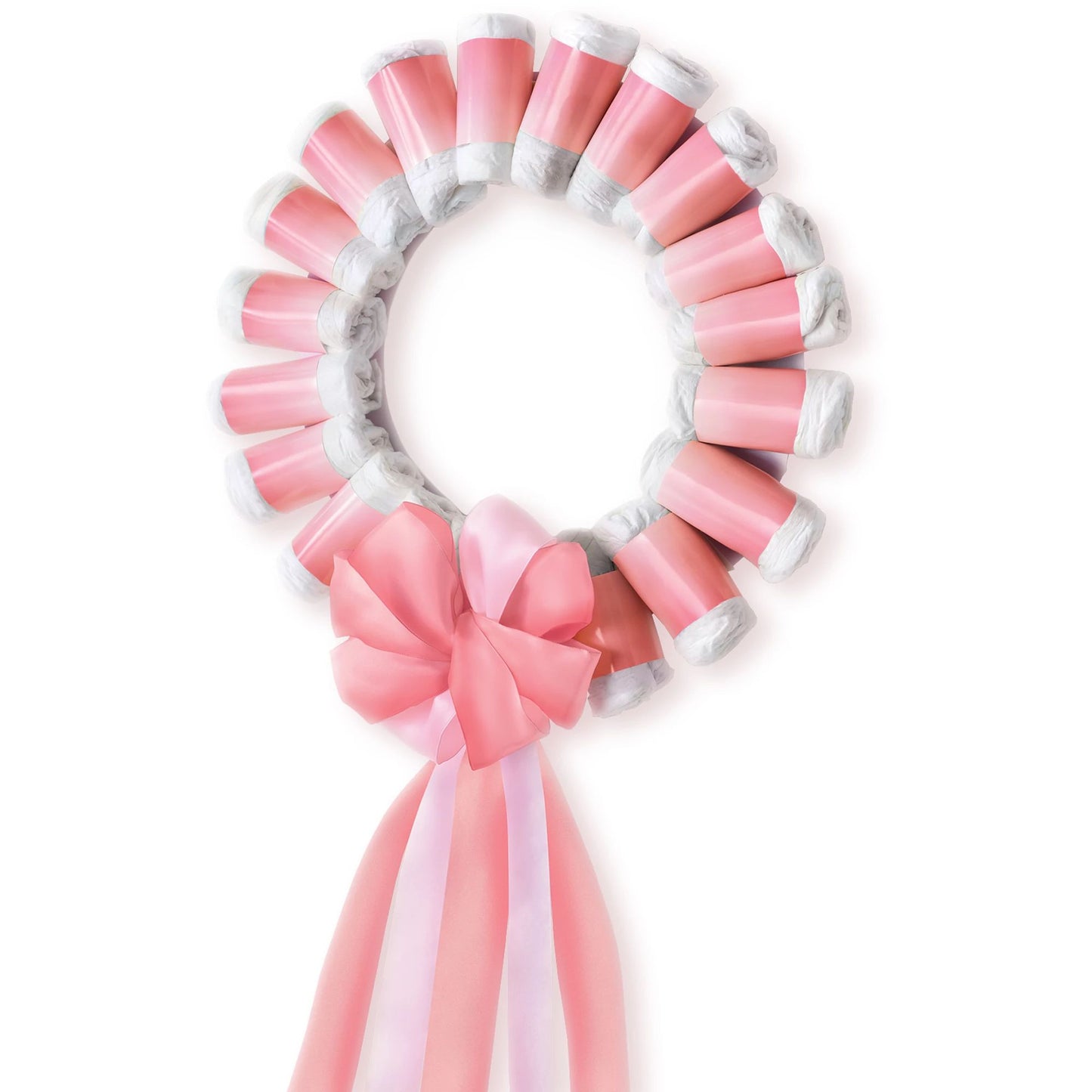 DIAPER WREATH KIT - GIRL