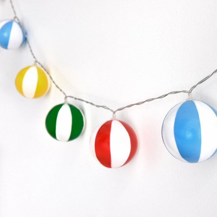 POOL PARTY BEACH BALL STRING LIGHTS