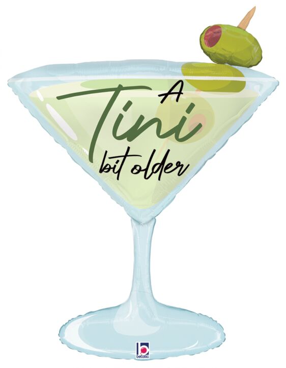35" TINI BIT OLDER MARTINI SHP MYLAR
