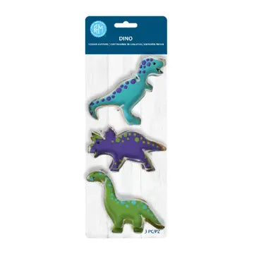 3 PC COOKIE CUTTER SET - DINO