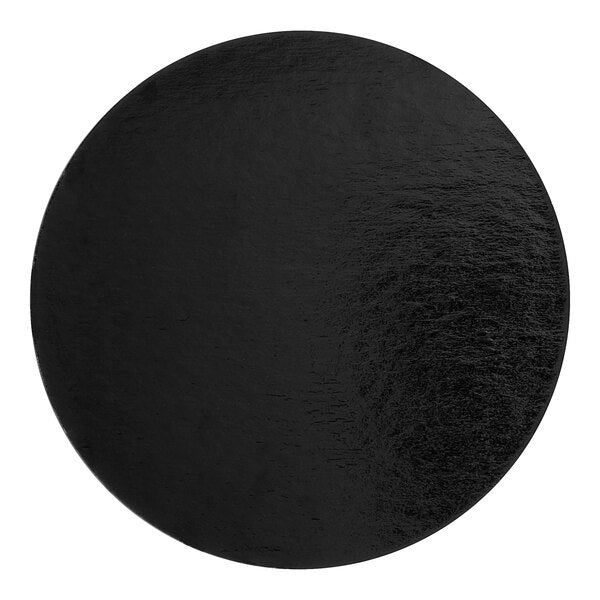 10" ROUND REV BLK/GLD DESSERT CIRCLE
