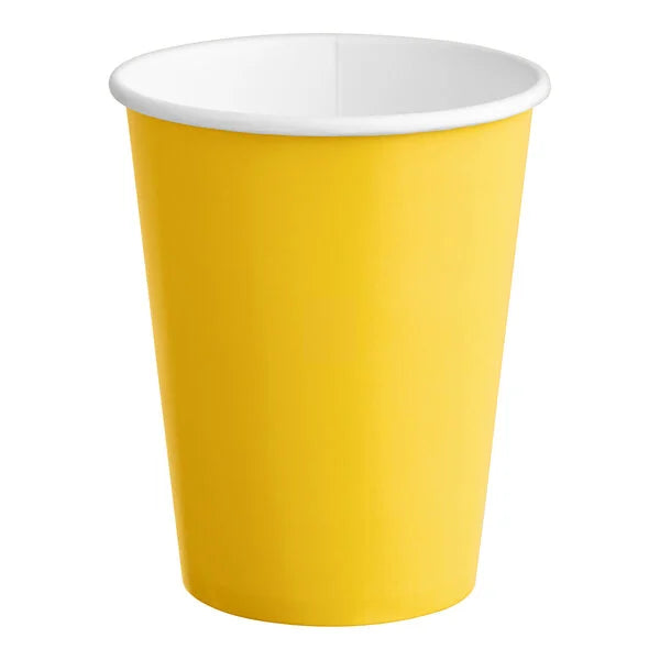 SCHOOL BUS YELLOW 9OZ PPR CUPS