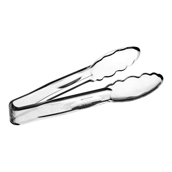 6" SCALLOP GRIP PLASTIC TONGS