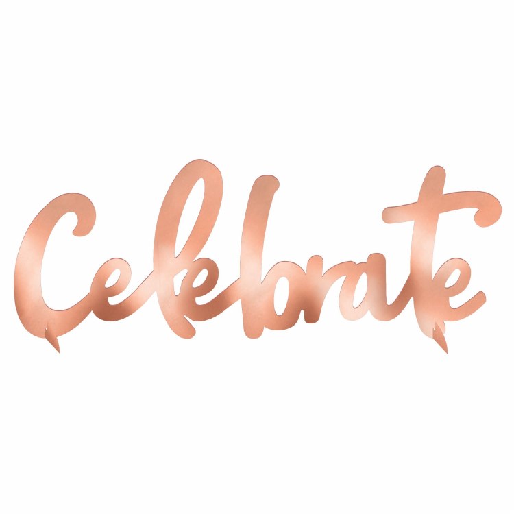 BLUSH BIRTHDAY FOIL CENTERPIECE