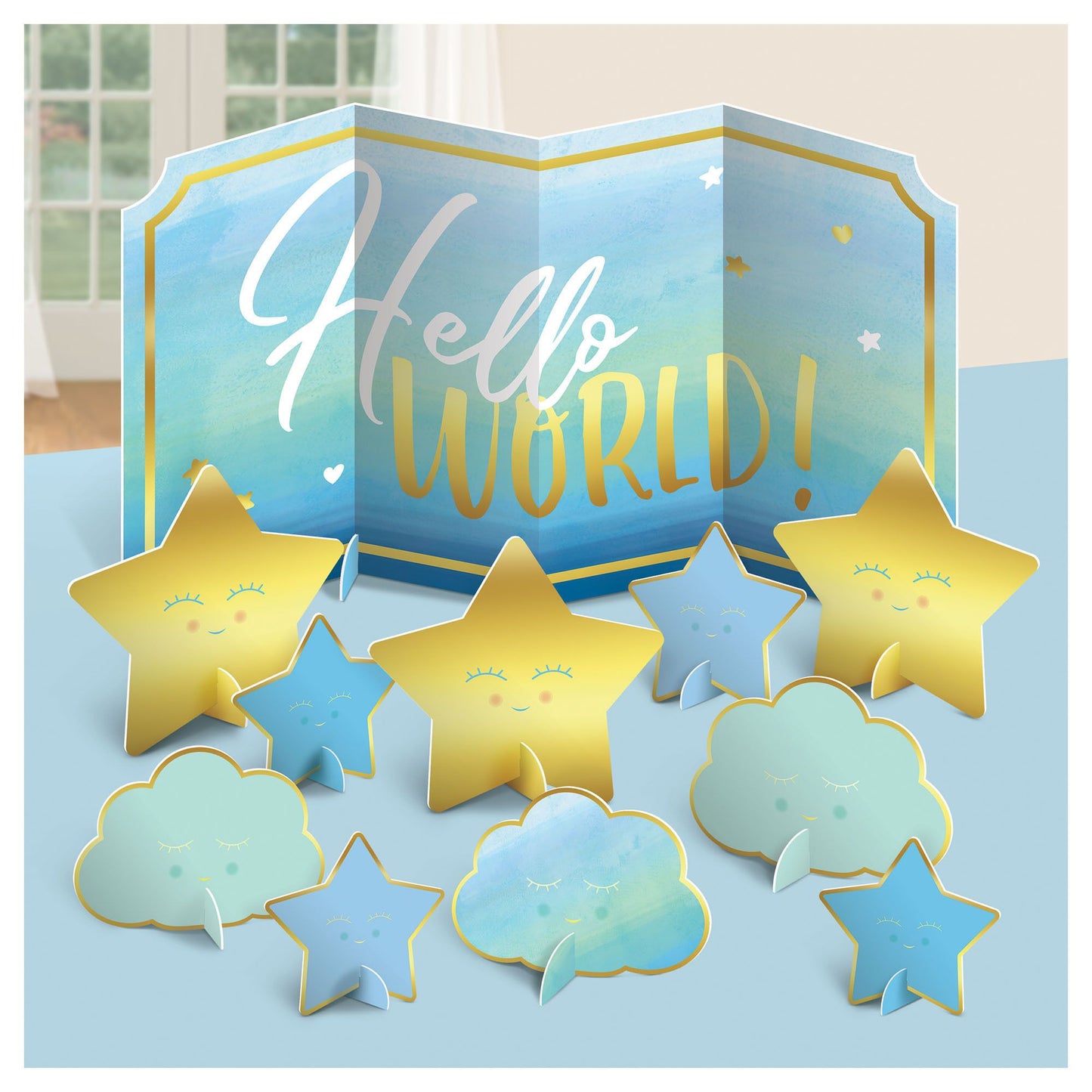 OH BABY TABLE DECOR KIT BLUE