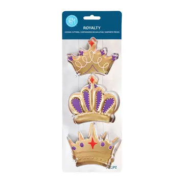 3 PC COOKIE CUTTER SET - ROYALTY