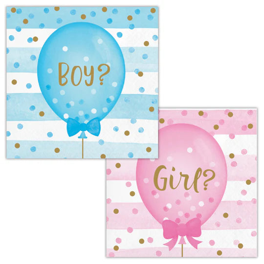 BEVERAGE NAPKINS GENDER REVEAL