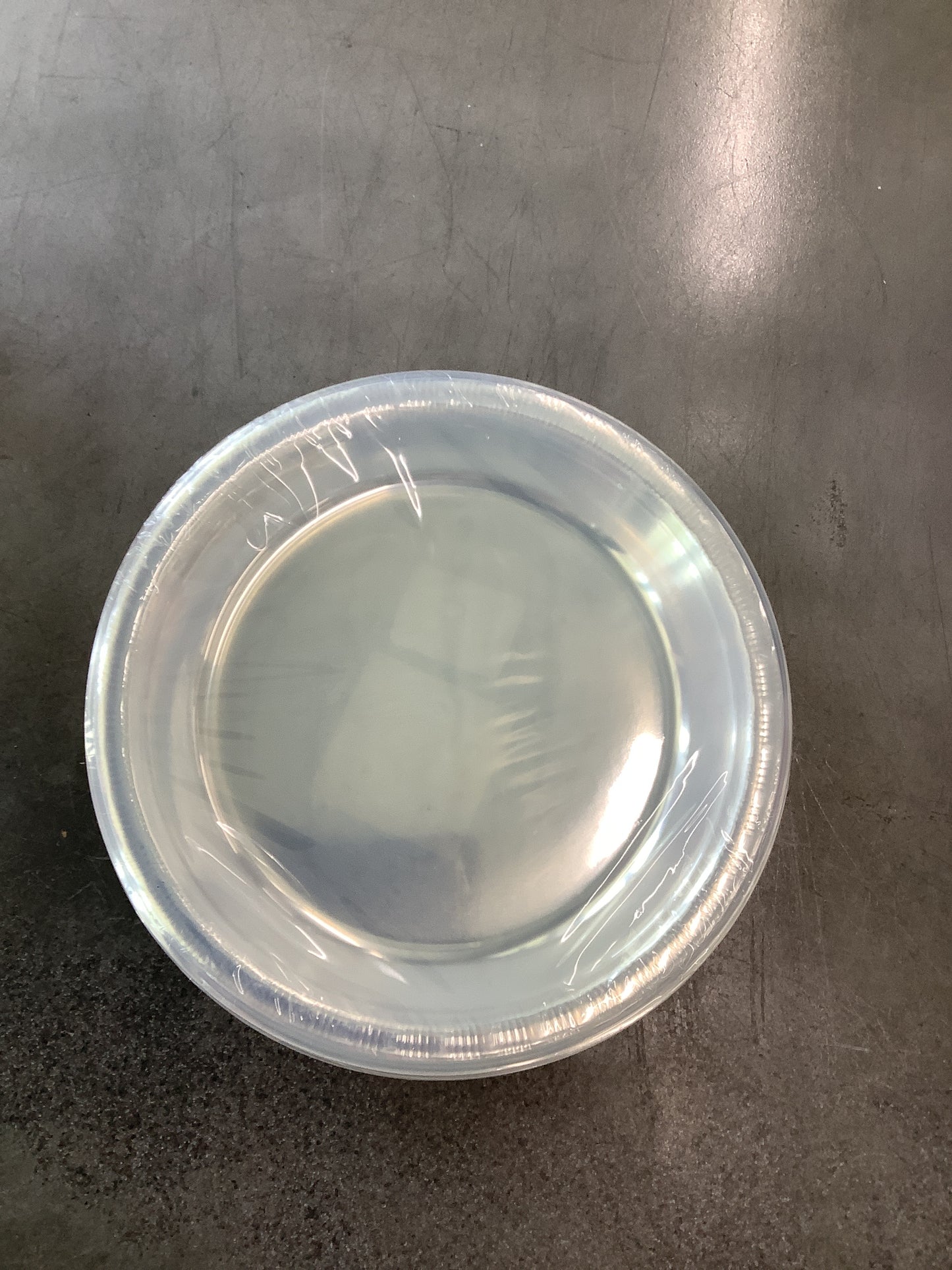 CLEAR 10" PLASTIC PLATES