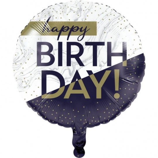 NAVY & GOLD 18" MYLAR