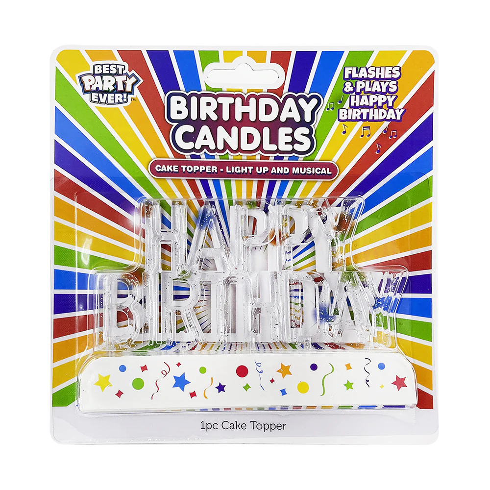 CAKE TOPPER LIGHT UP BDAY