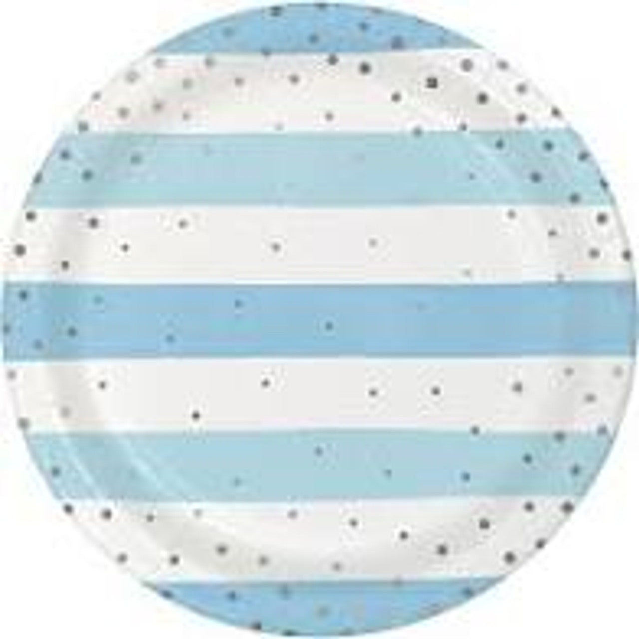 BLUE SILVER CELEB 9" PLATES