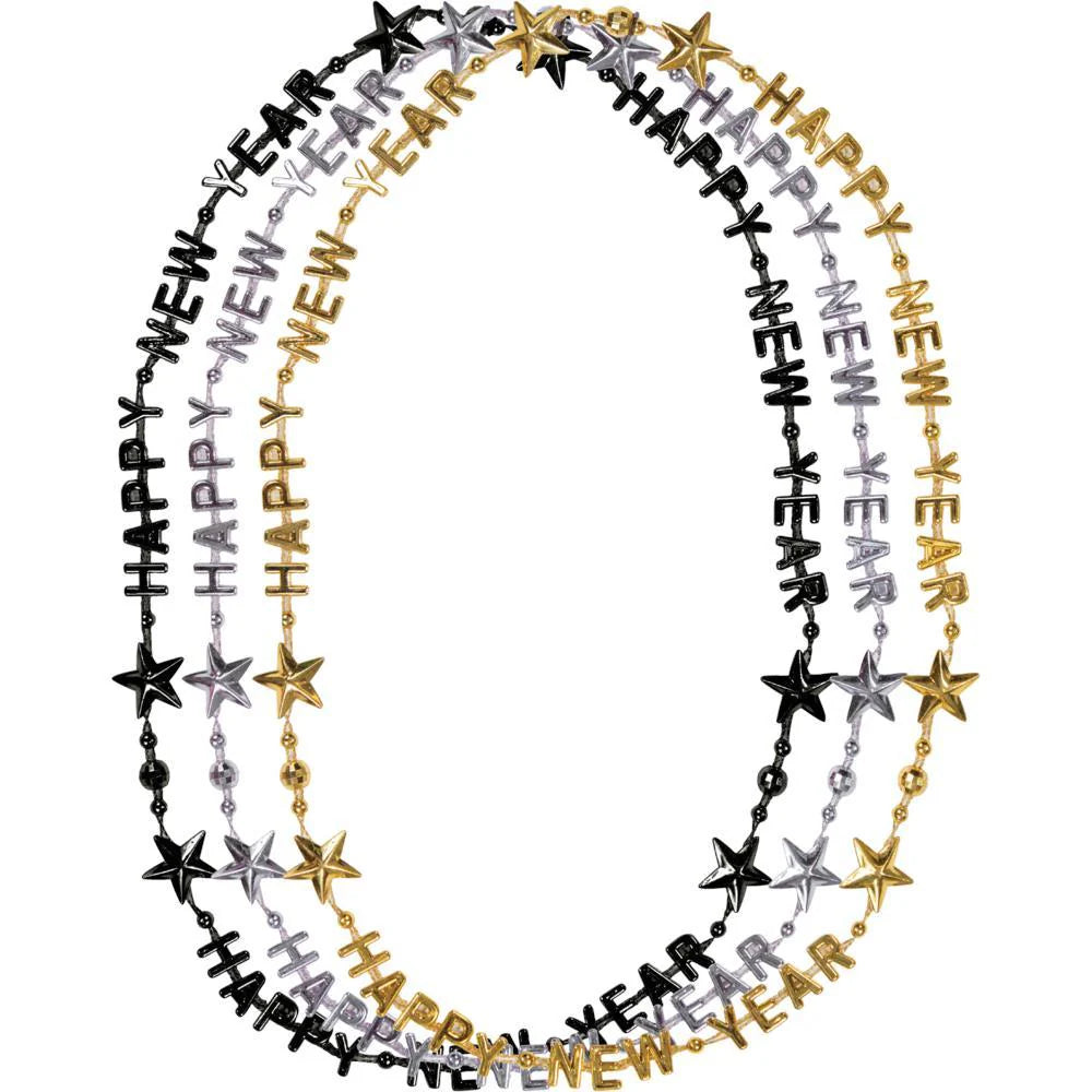 HAPPY NEW YEAR BEADS 3CT