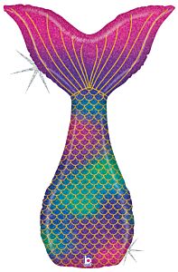 MERMAID TAIL HOLO SHAPE 46" MYL