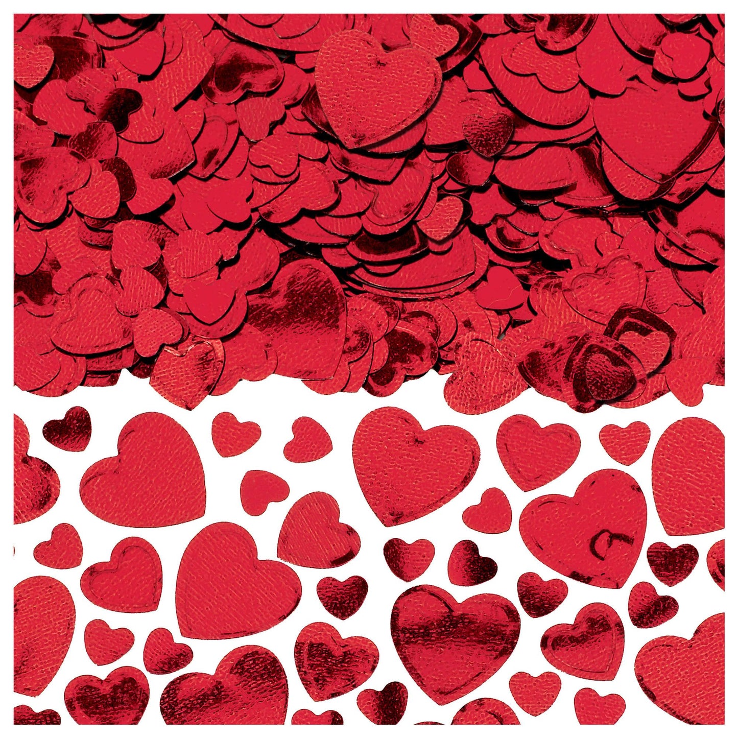 CONFETTI HEARTS RED
