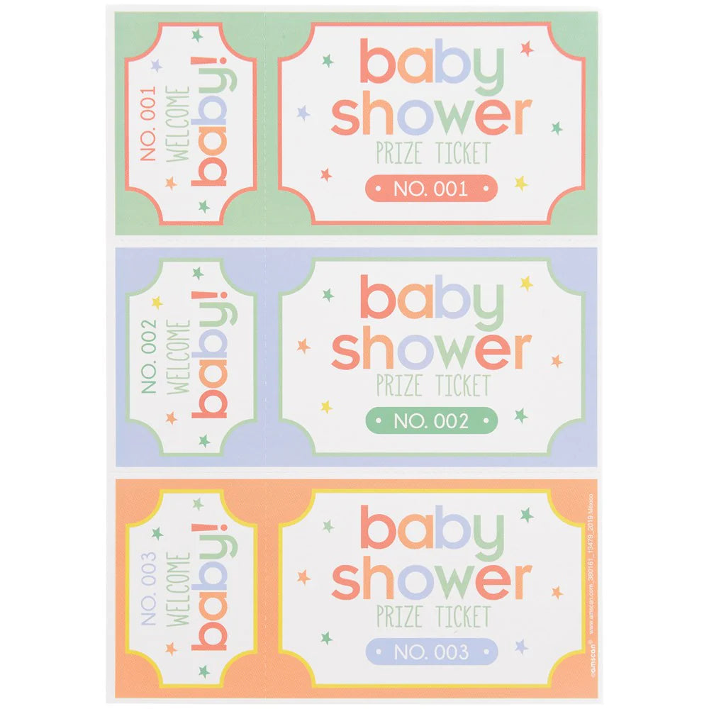 BABY SHOWER PRIZE TICKETS