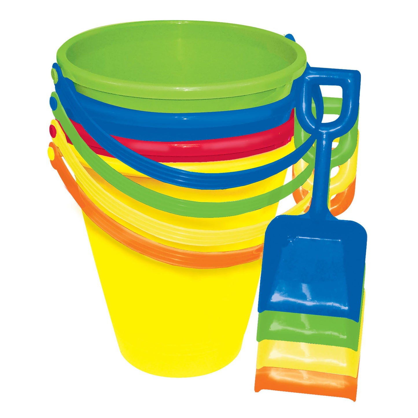 LG PAIL W/ SHOVELS