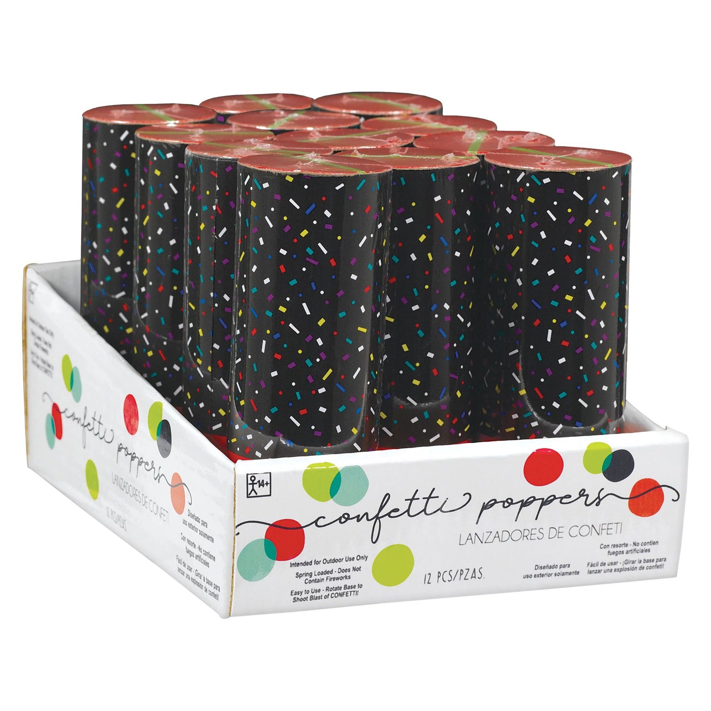 CONFETTI POPPERS LG MULTI PK