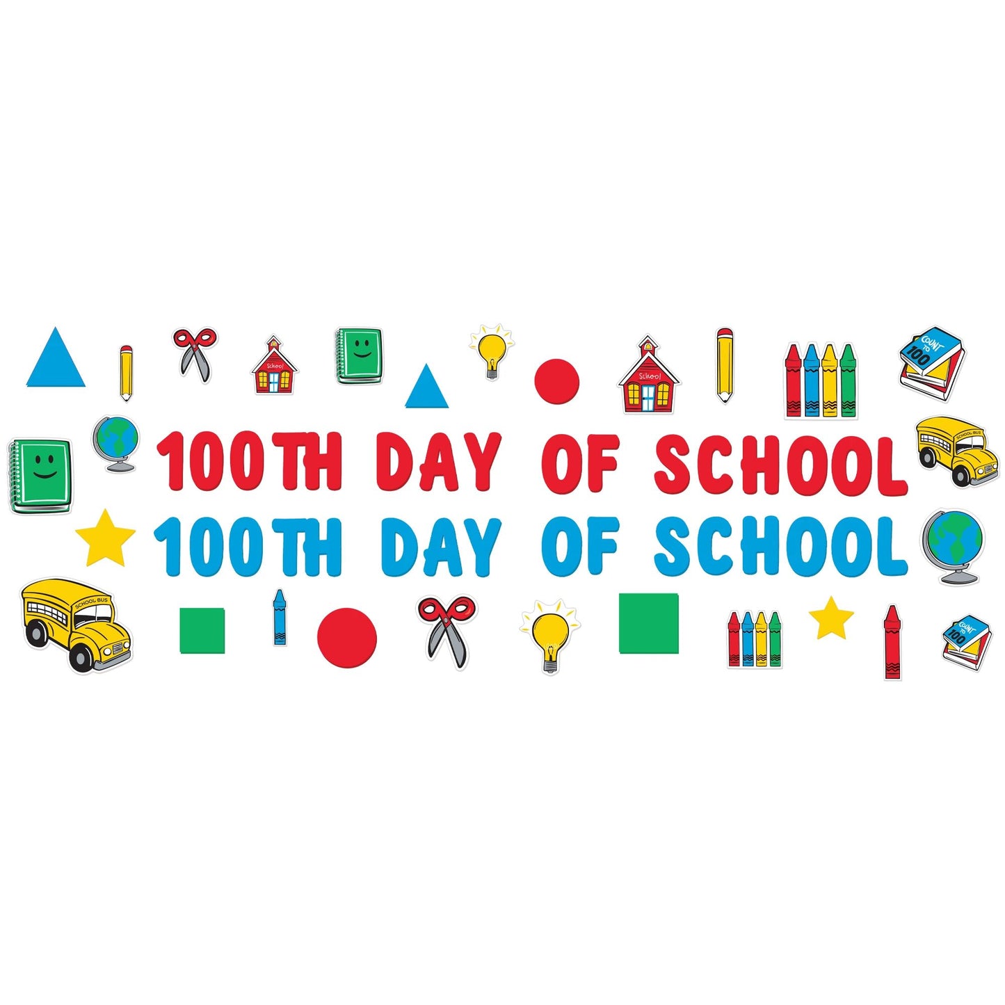 100TH DAY OF SCHOOL FOAM STICKERS
