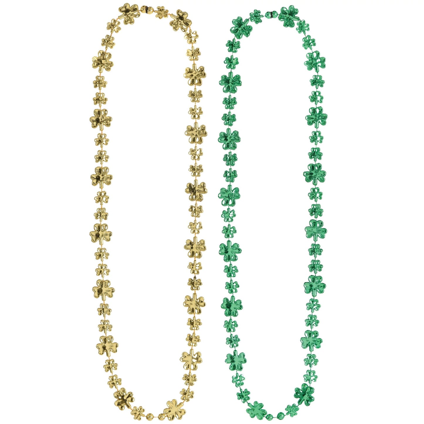 SHAMROCK BEAD NECKLACE 2PK