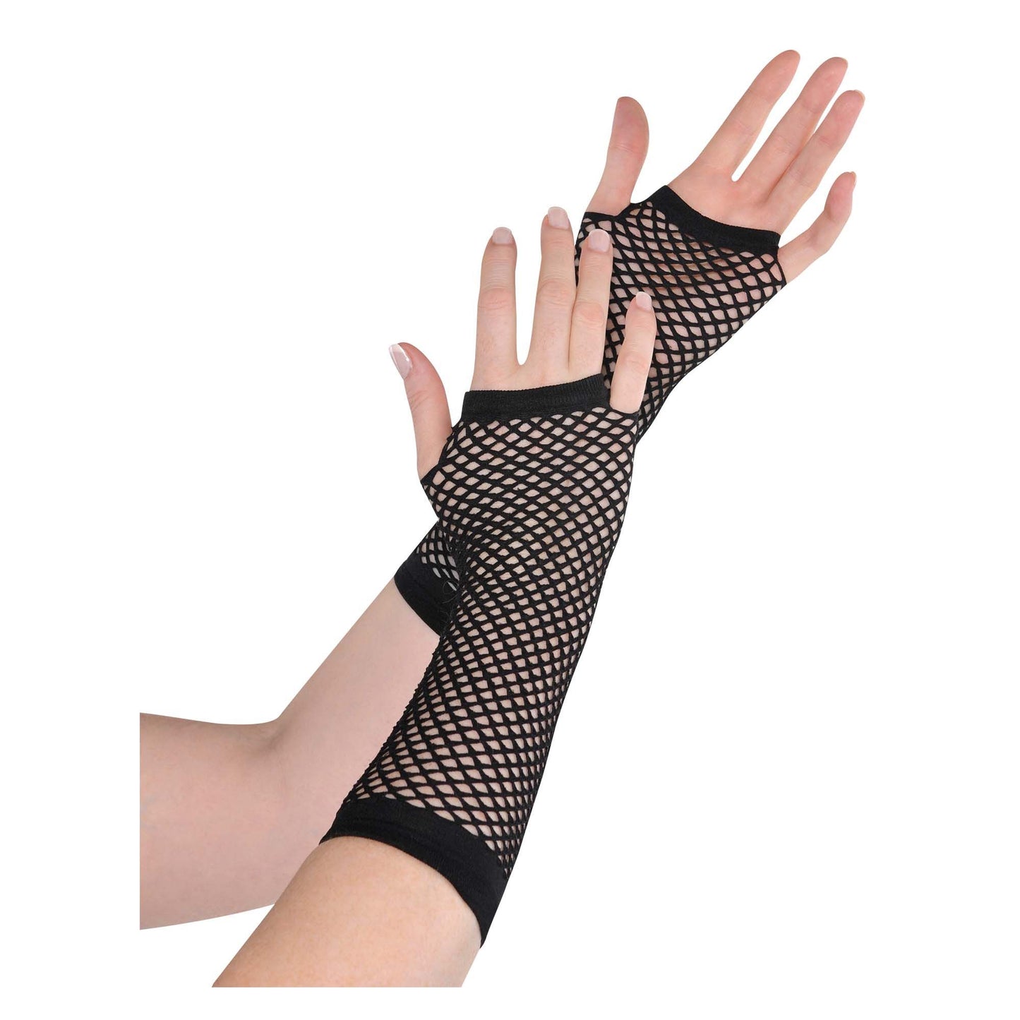 LONG BLACK FISHNET GLOVES