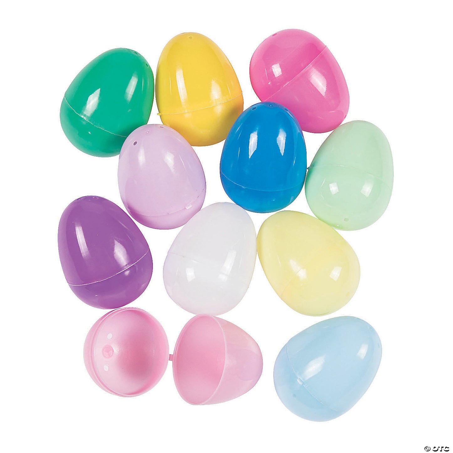PLASTIC EASTER EGGS 12CT
