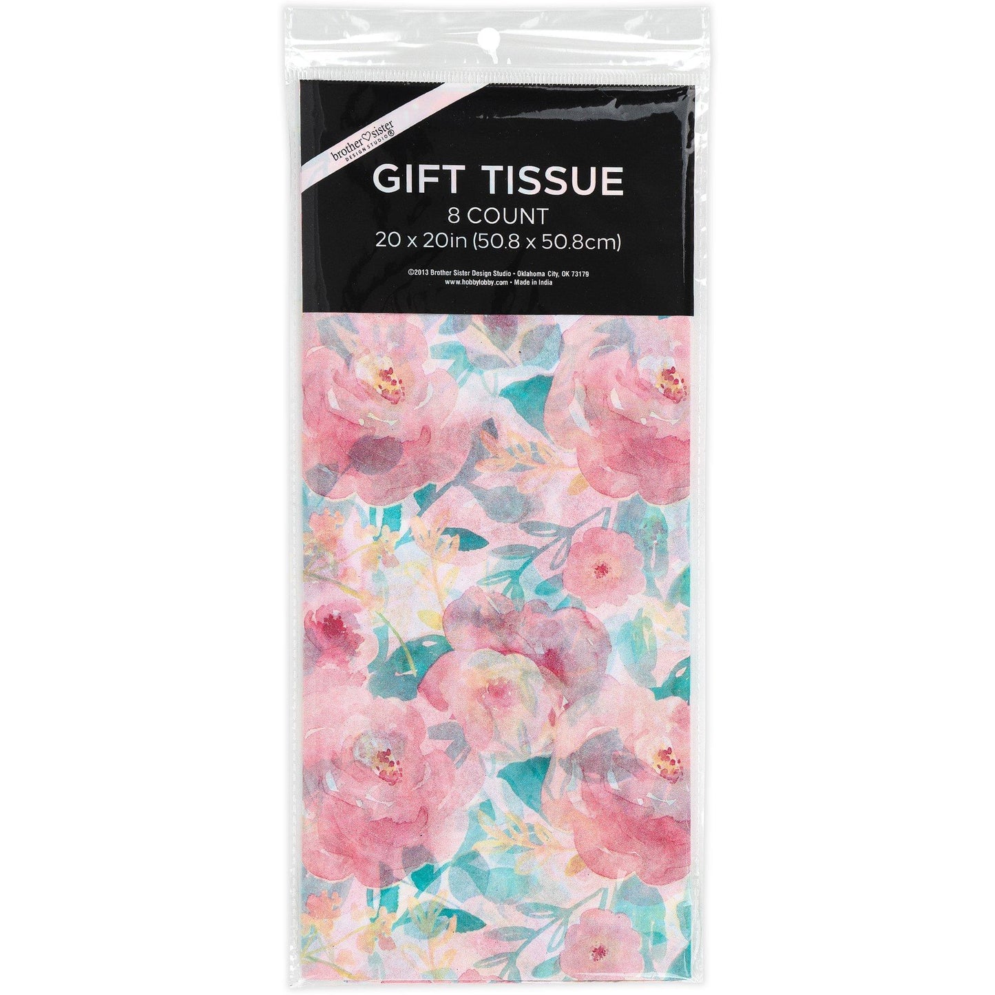 PASTEL FLORAL TISSUE PAPER 8CT