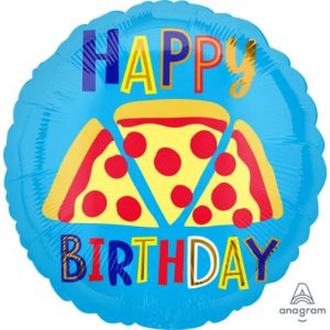 HBDAY PIZZA 18" MYLAR