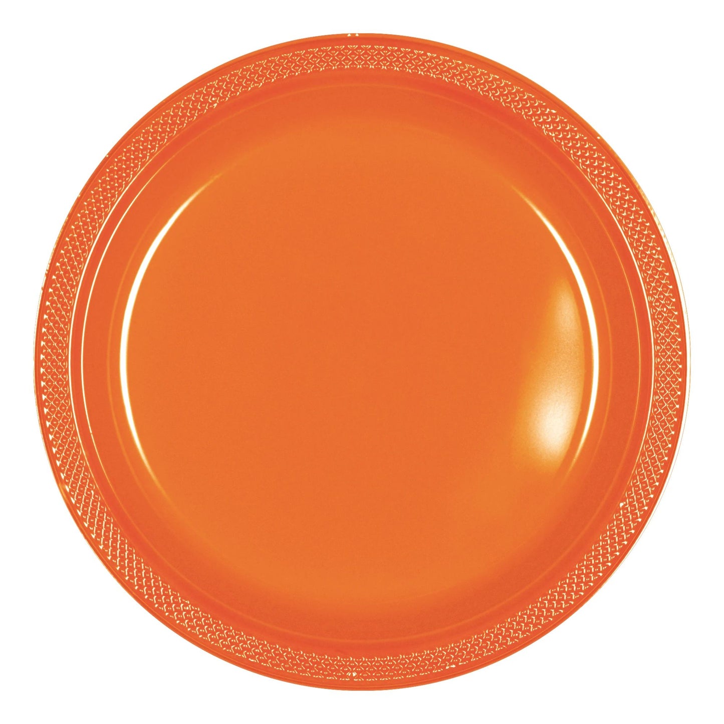 7" PLASTIC PLATES ORANGE PEEL